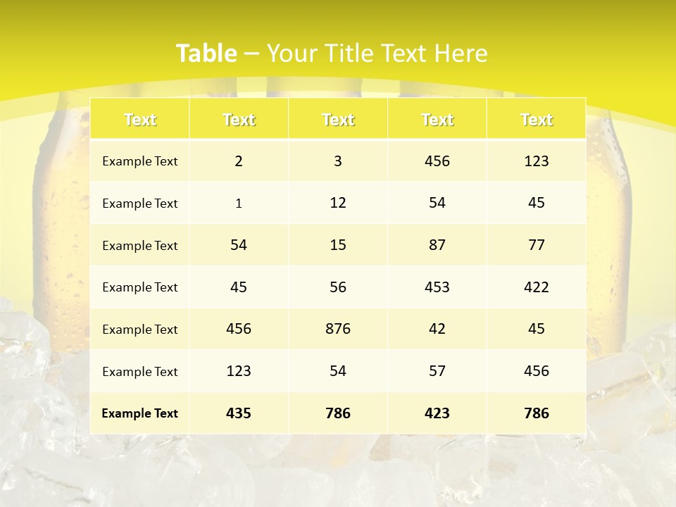 Glass Bottle Splash PowerPoint Template
