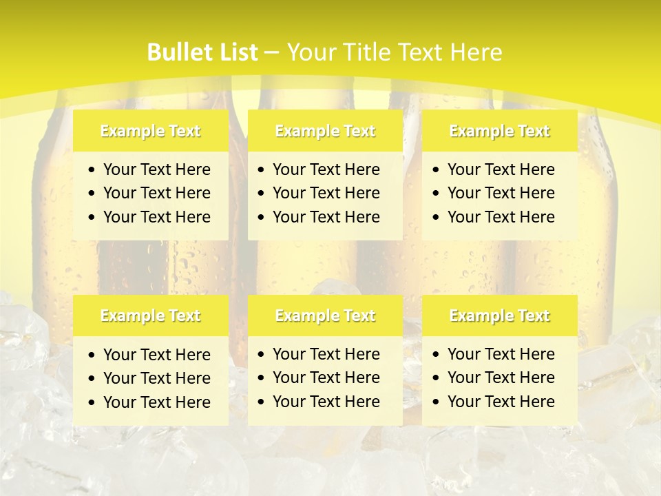 Glass Bottle Splash PowerPoint Template