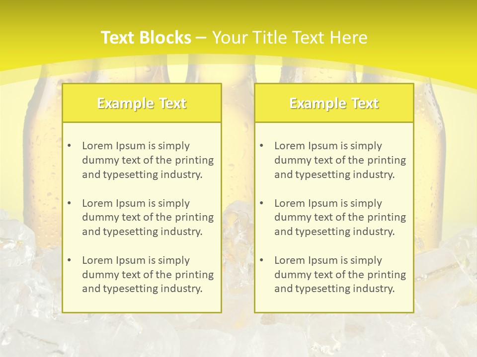 Glass Bottle Splash PowerPoint Template