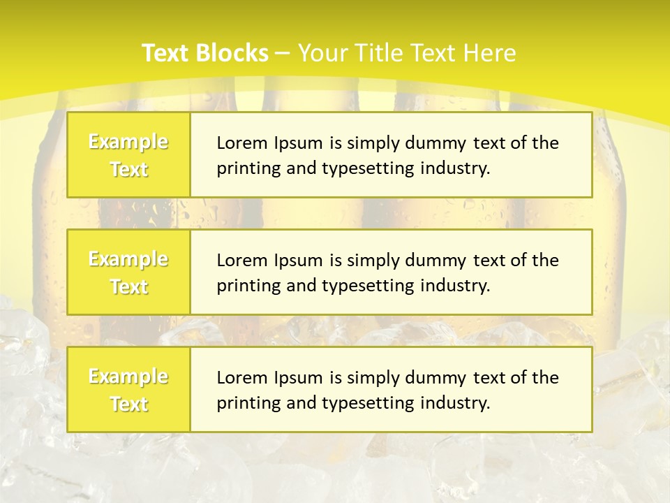 Glass Bottle Splash PowerPoint Template