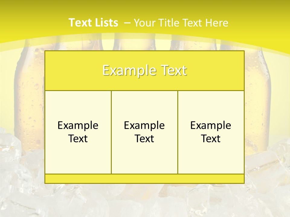 Glass Bottle Splash PowerPoint Template