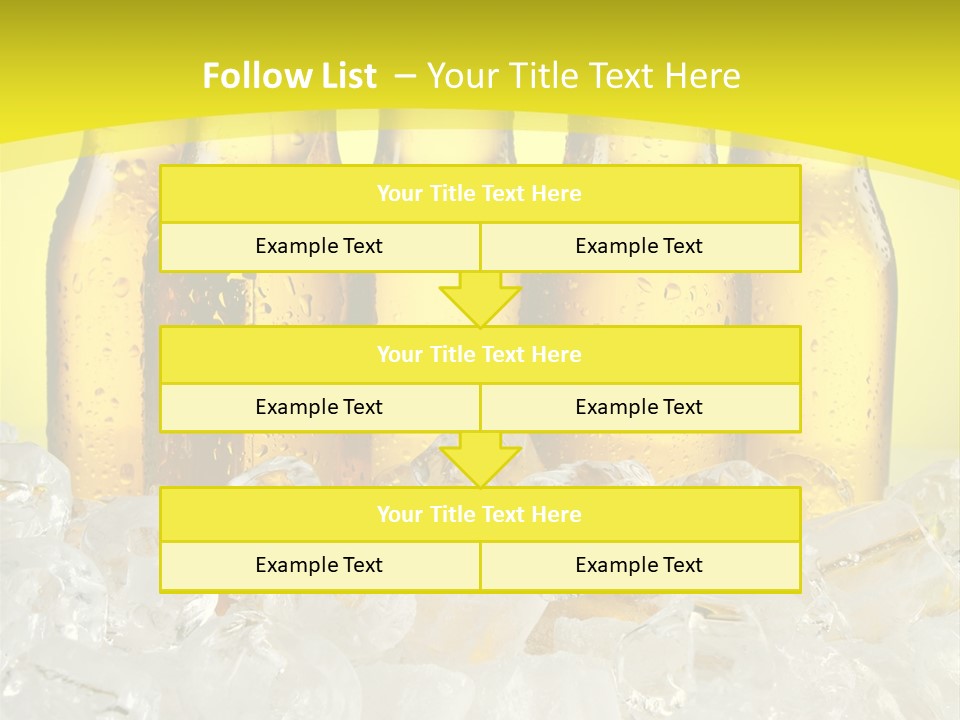 Glass Bottle Splash PowerPoint Template