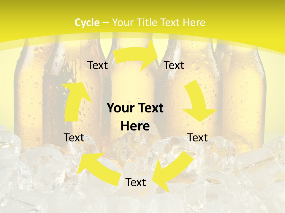 Glass Bottle Splash PowerPoint Template