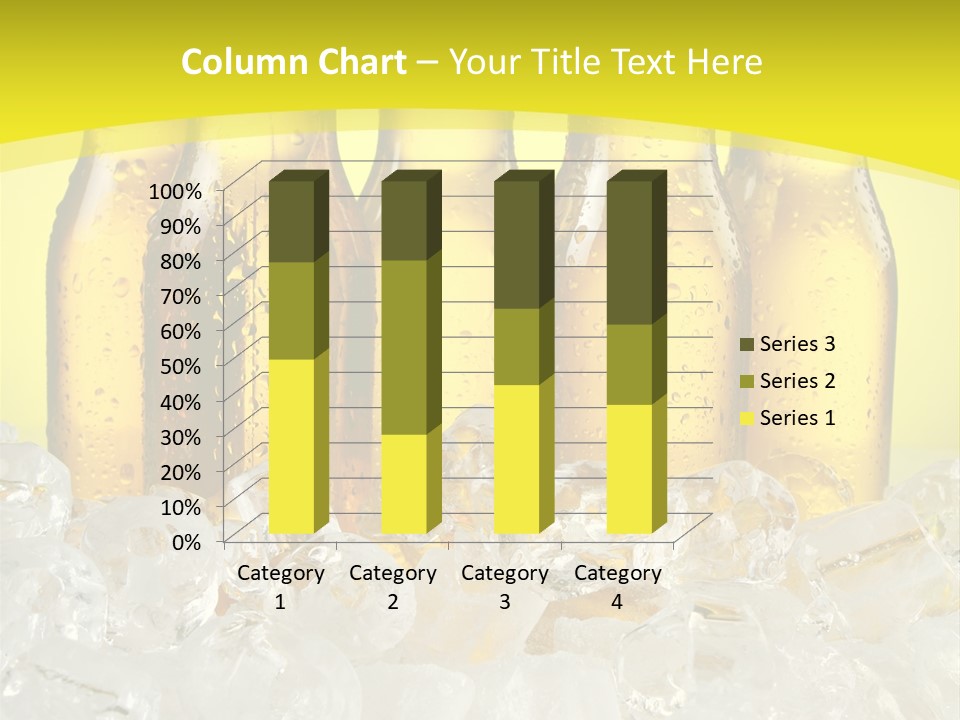 Glass Bottle Splash PowerPoint Template