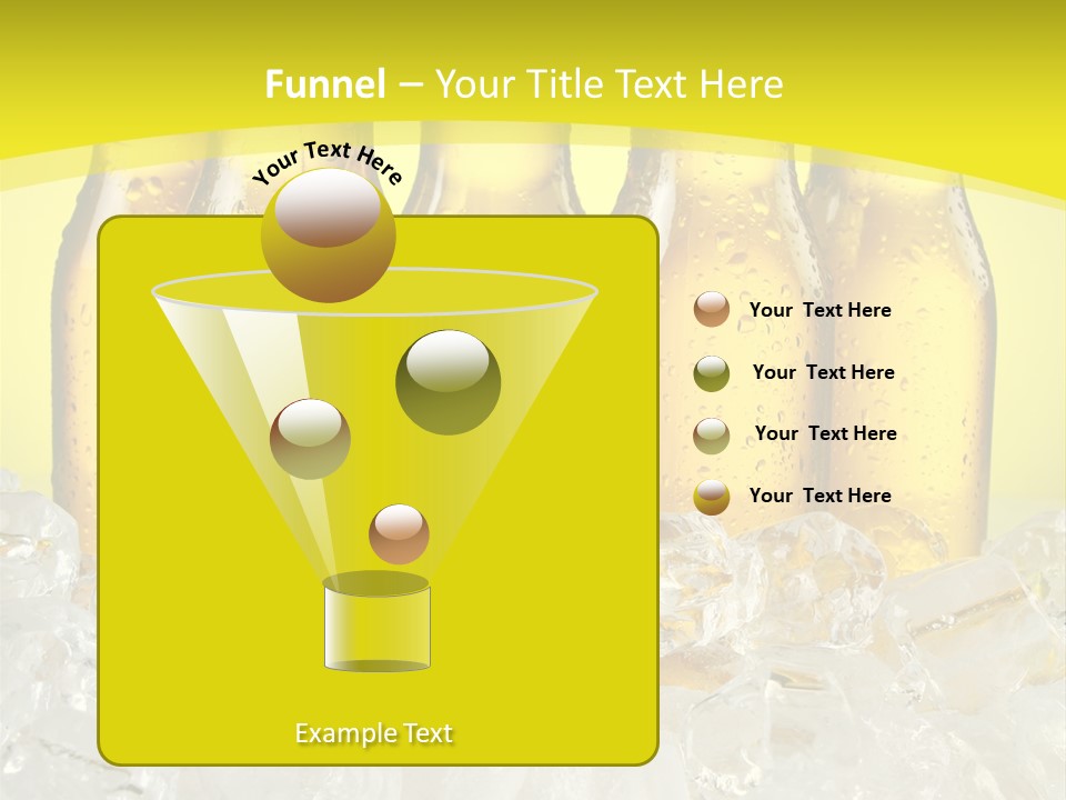 Glass Bottle Splash PowerPoint Template