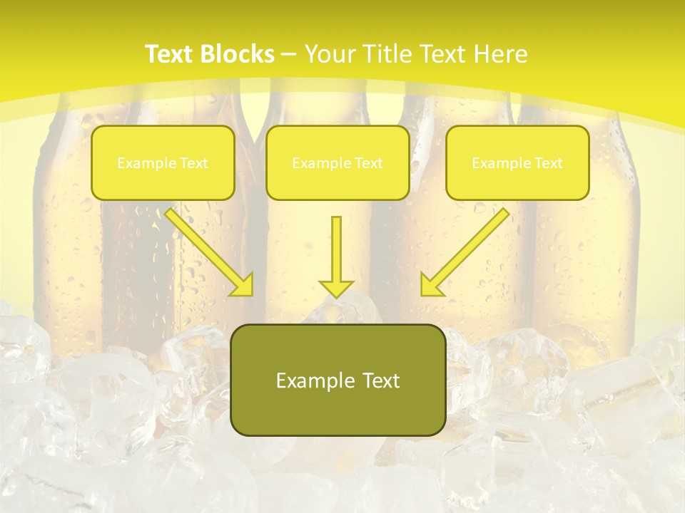 Glass Bottle Splash PowerPoint Template