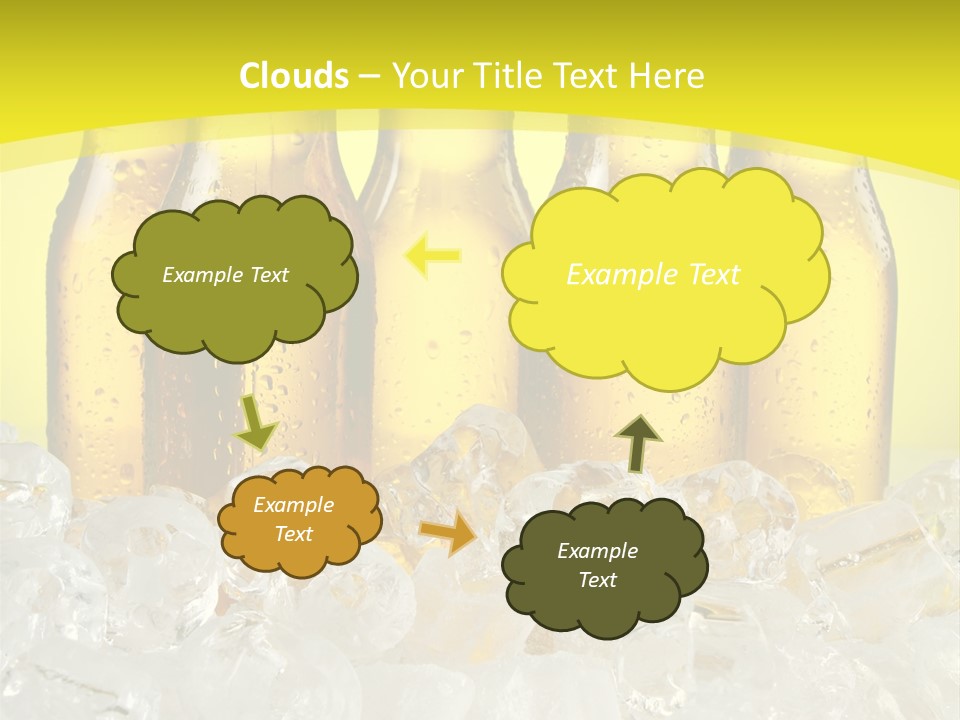 Glass Bottle Splash PowerPoint Template