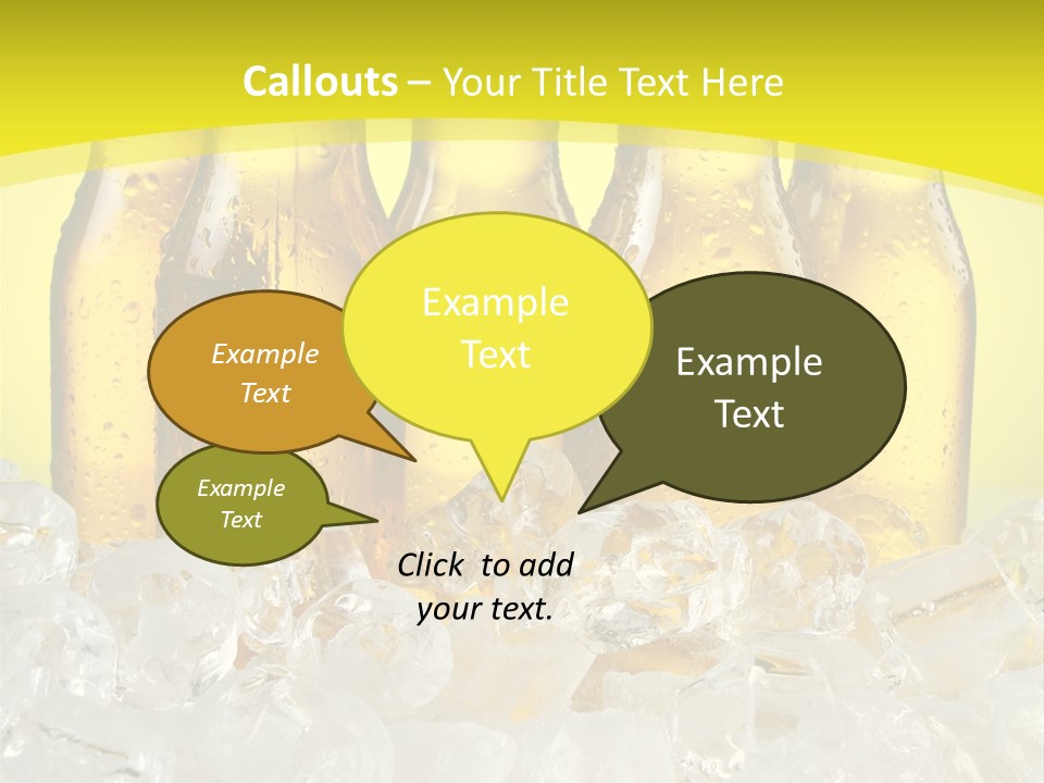 Glass Bottle Splash PowerPoint Template