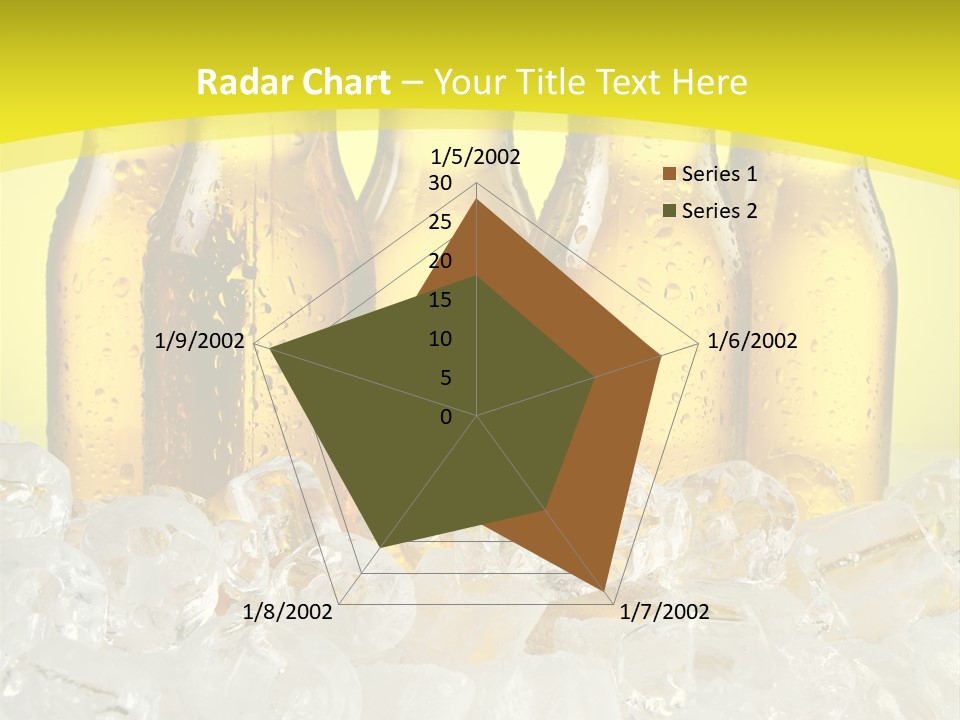 Glass Bottle Splash PowerPoint Template