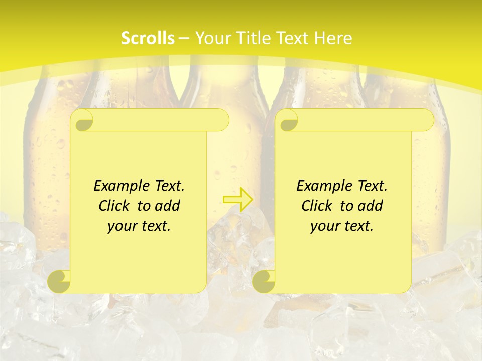 Glass Bottle Splash PowerPoint Template