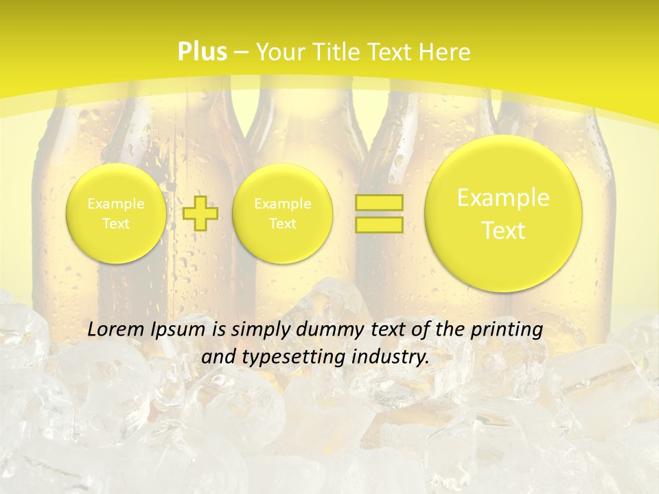 Glass Bottle Splash PowerPoint Template