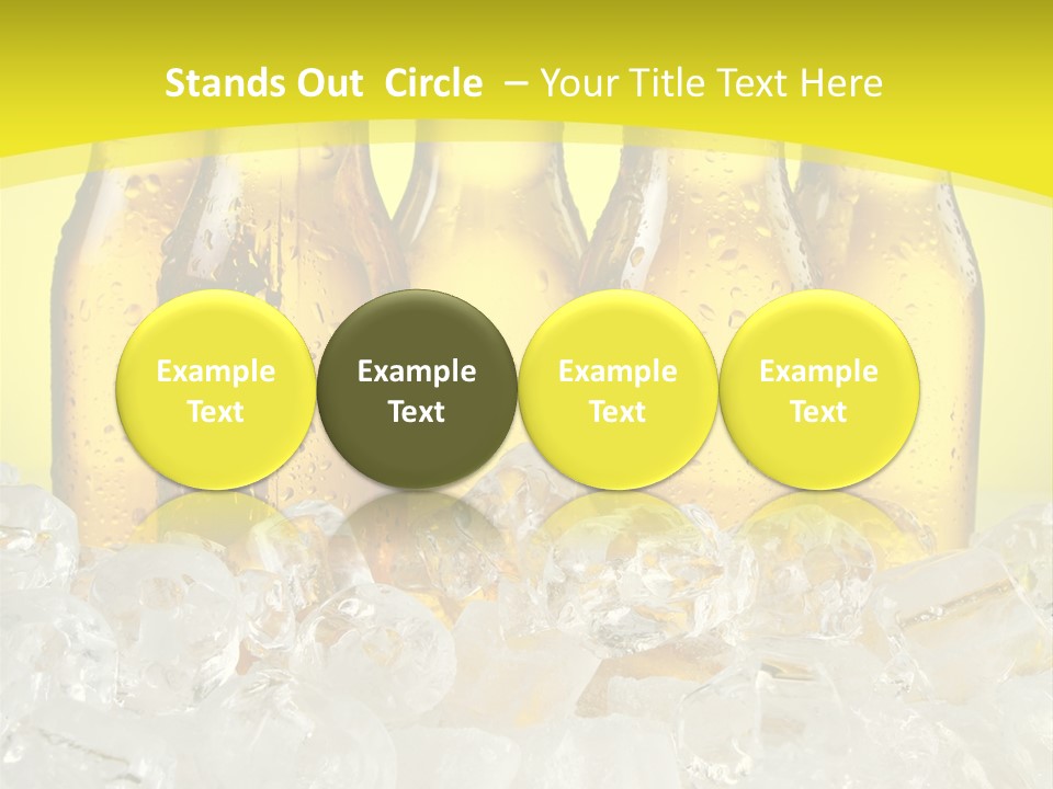 Glass Bottle Splash PowerPoint Template