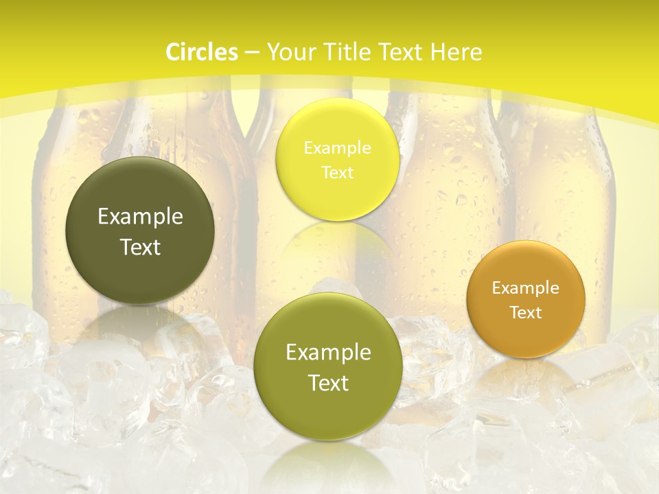 Glass Bottle Splash PowerPoint Template