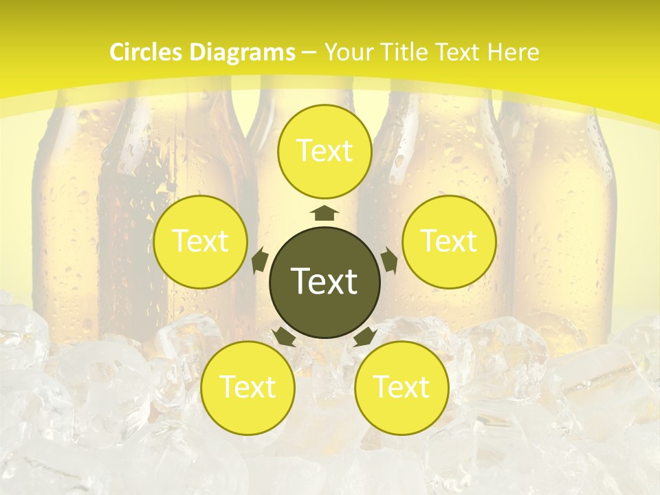 Glass Bottle Splash PowerPoint Template