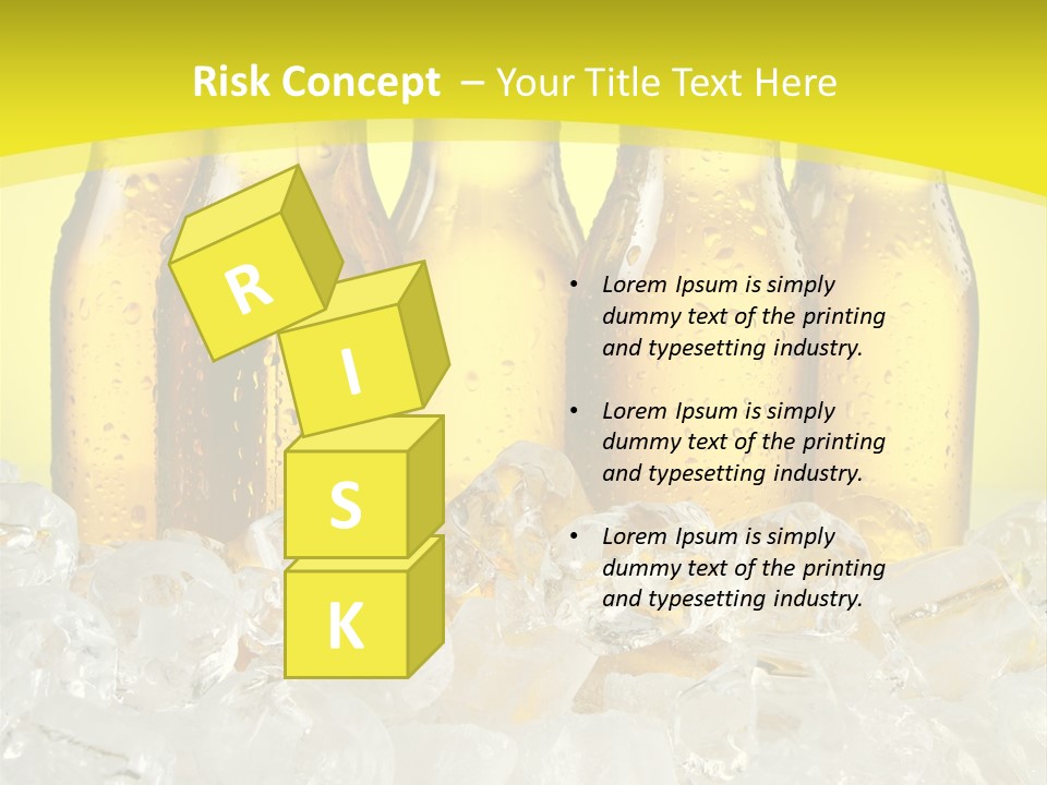 Glass Bottle Splash PowerPoint Template