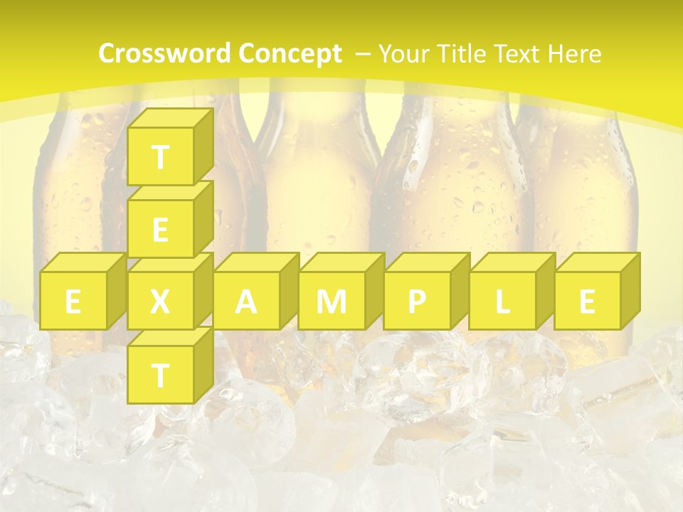 Glass Bottle Splash PowerPoint Template