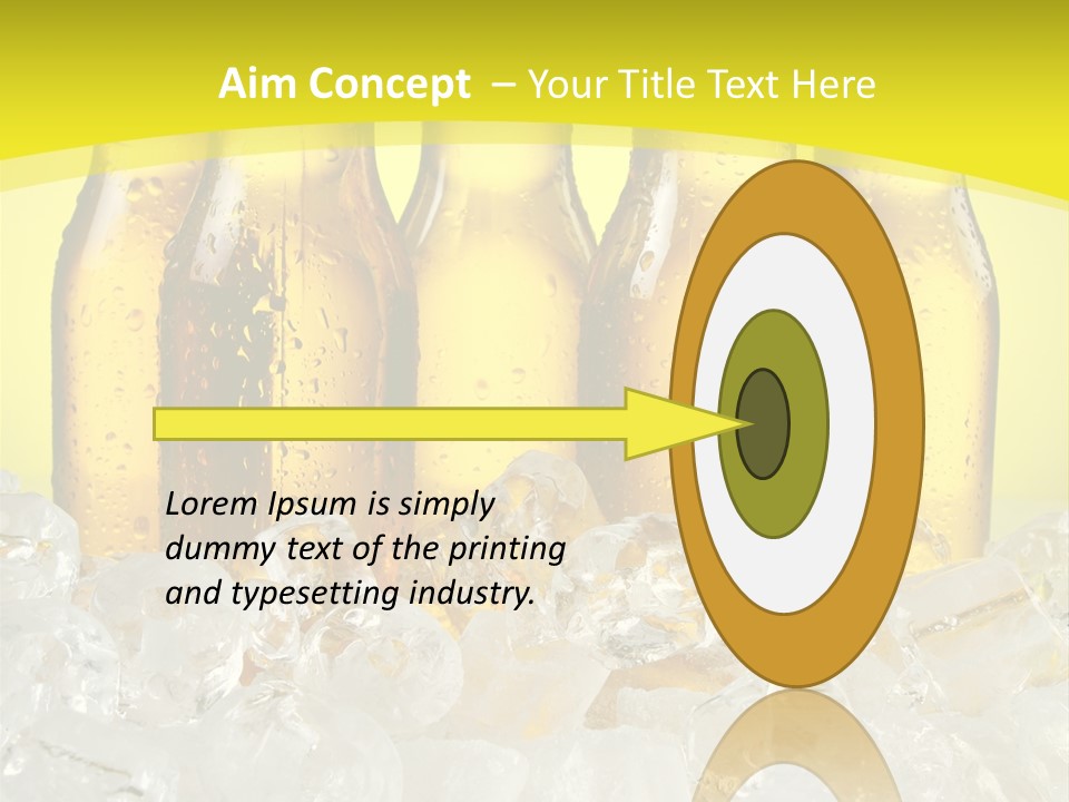 Glass Bottle Splash PowerPoint Template