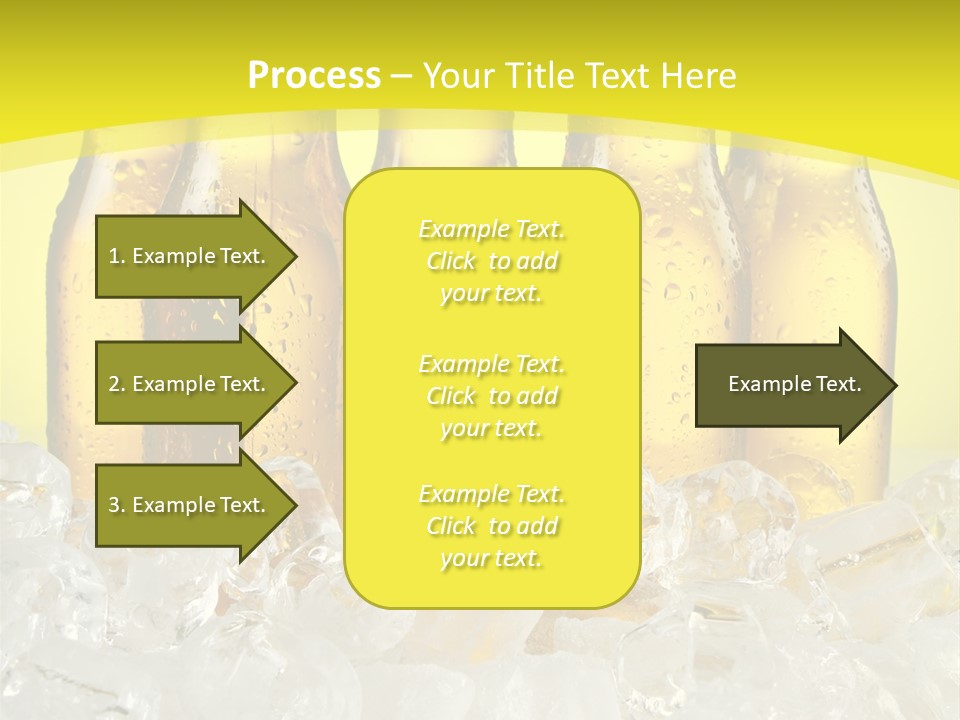 Glass Bottle Splash PowerPoint Template