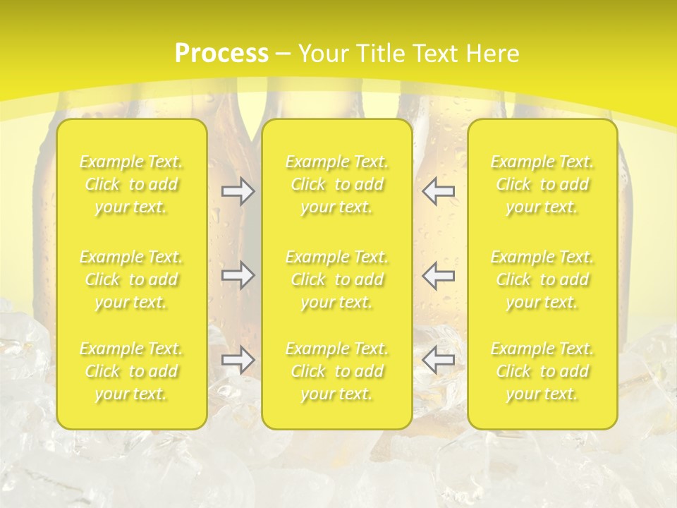 Glass Bottle Splash PowerPoint Template