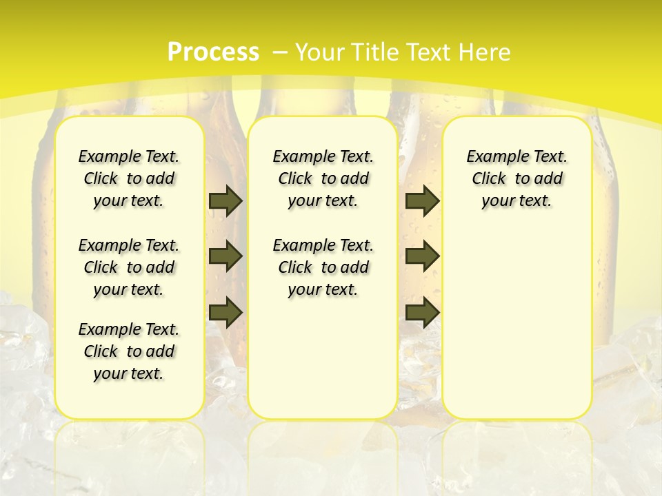 Glass Bottle Splash PowerPoint Template