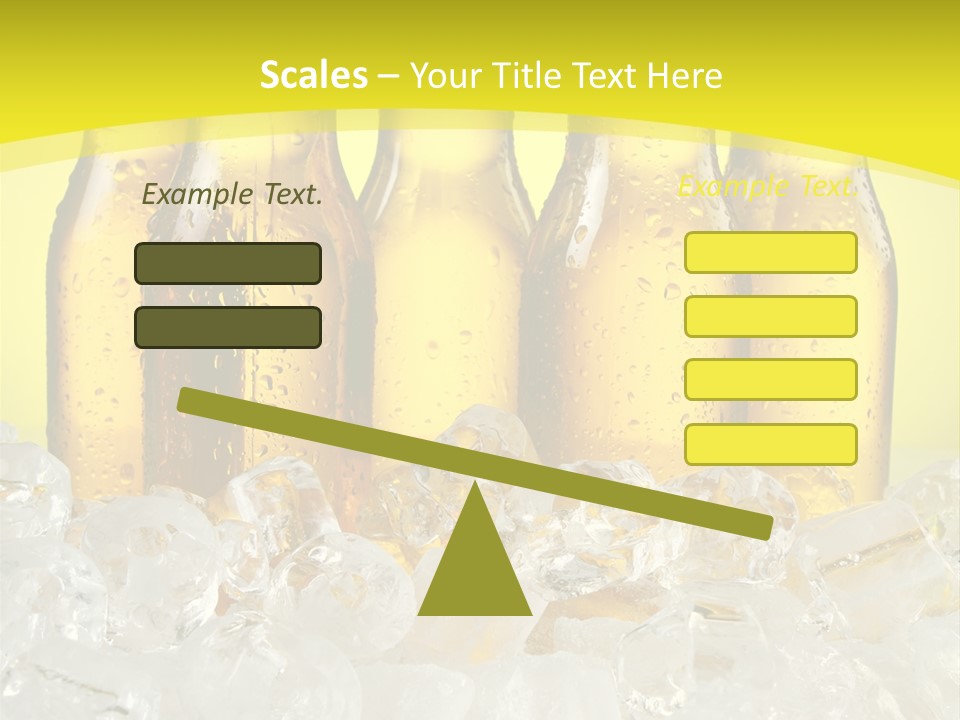 Glass Bottle Splash PowerPoint Template