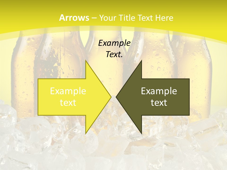 Glass Bottle Splash PowerPoint Template