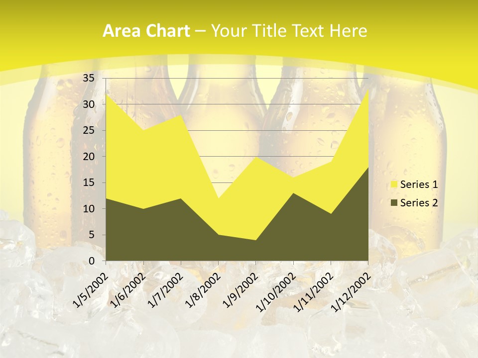 Glass Bottle Splash PowerPoint Template