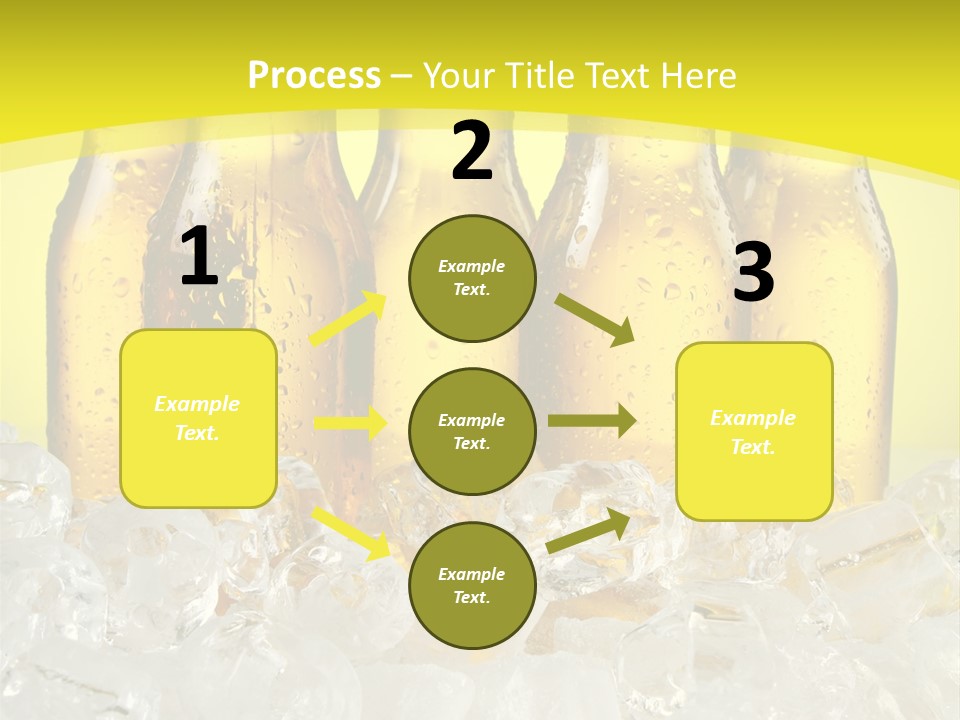 Glass Bottle Splash PowerPoint Template