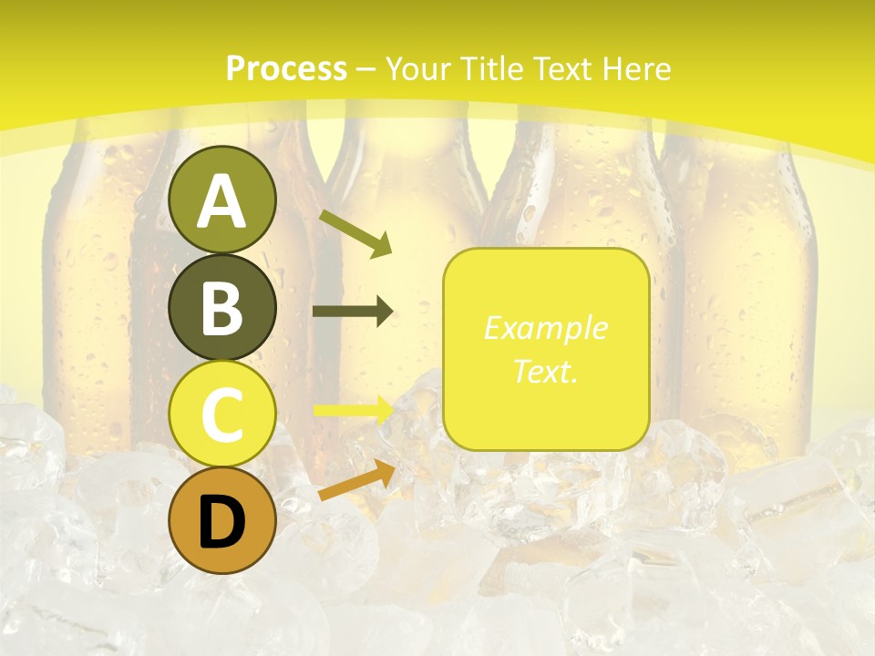 Glass Bottle Splash PowerPoint Template