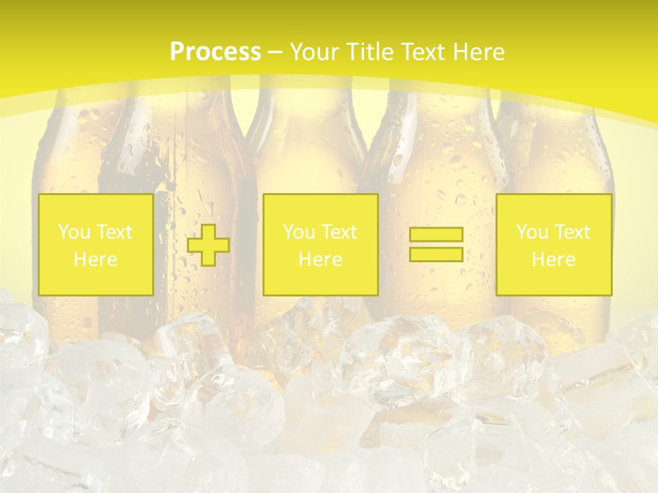 Glass Bottle Splash PowerPoint Template