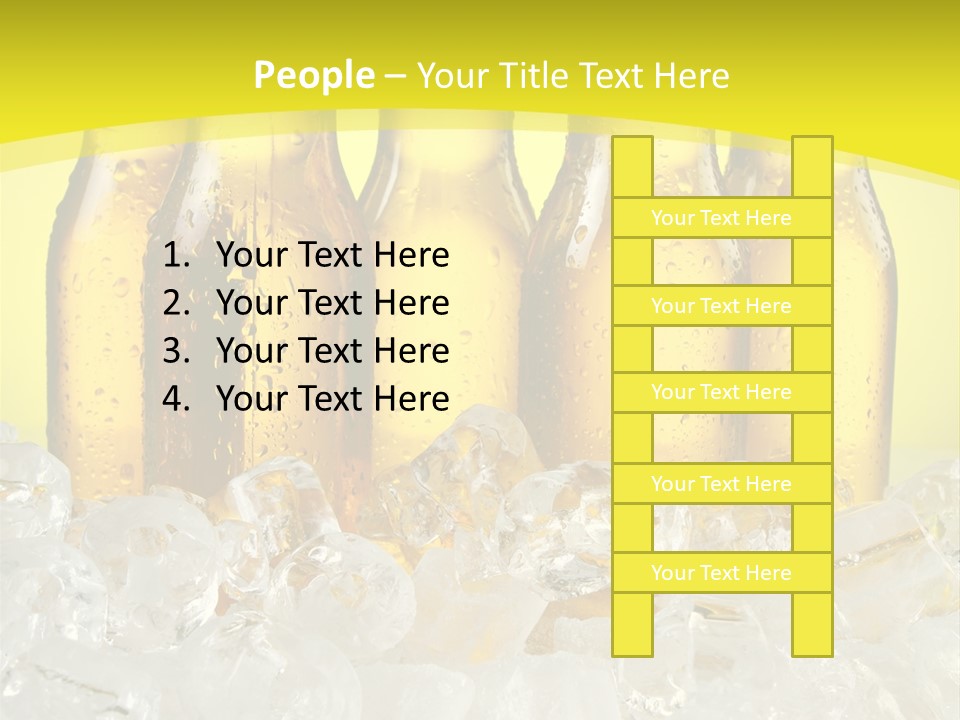 Glass Bottle Splash PowerPoint Template