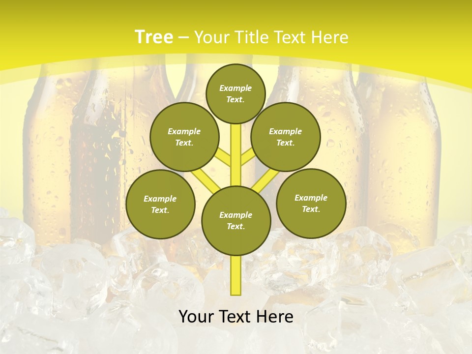 Glass Bottle Splash PowerPoint Template