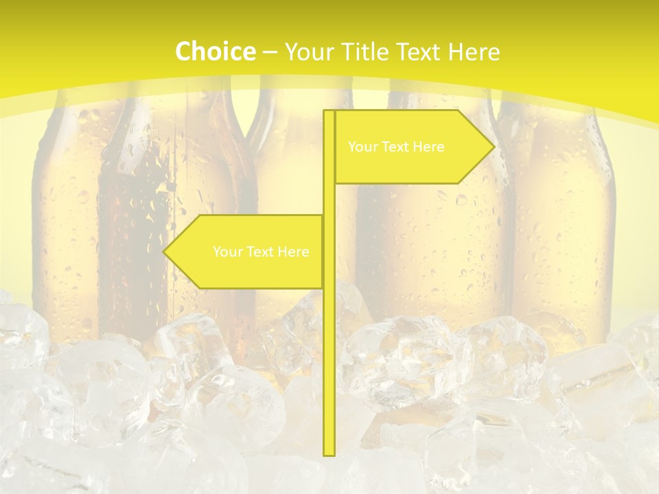 Glass Bottle Splash PowerPoint Template