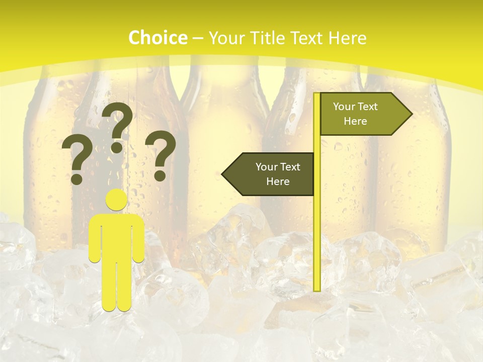 Glass Bottle Splash PowerPoint Template