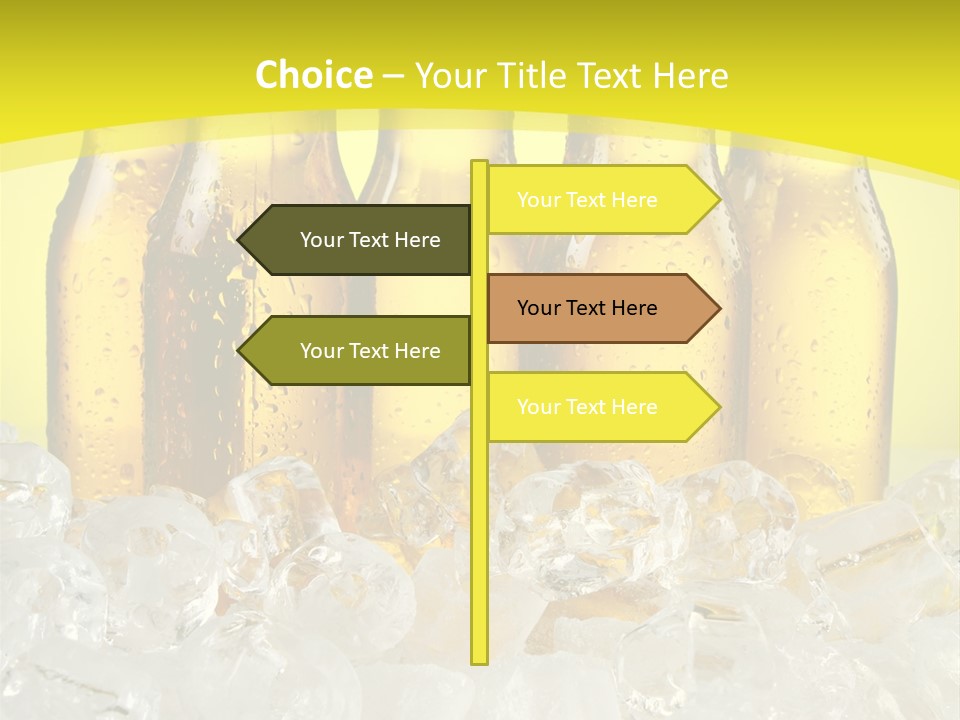 Glass Bottle Splash PowerPoint Template