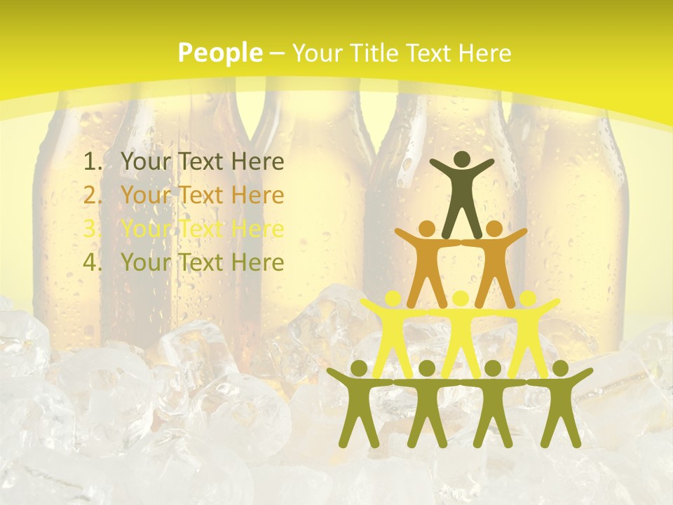 Glass Bottle Splash PowerPoint Template