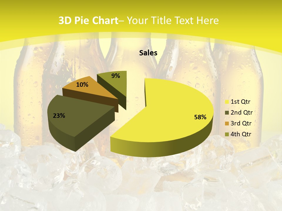 Glass Bottle Splash PowerPoint Template
