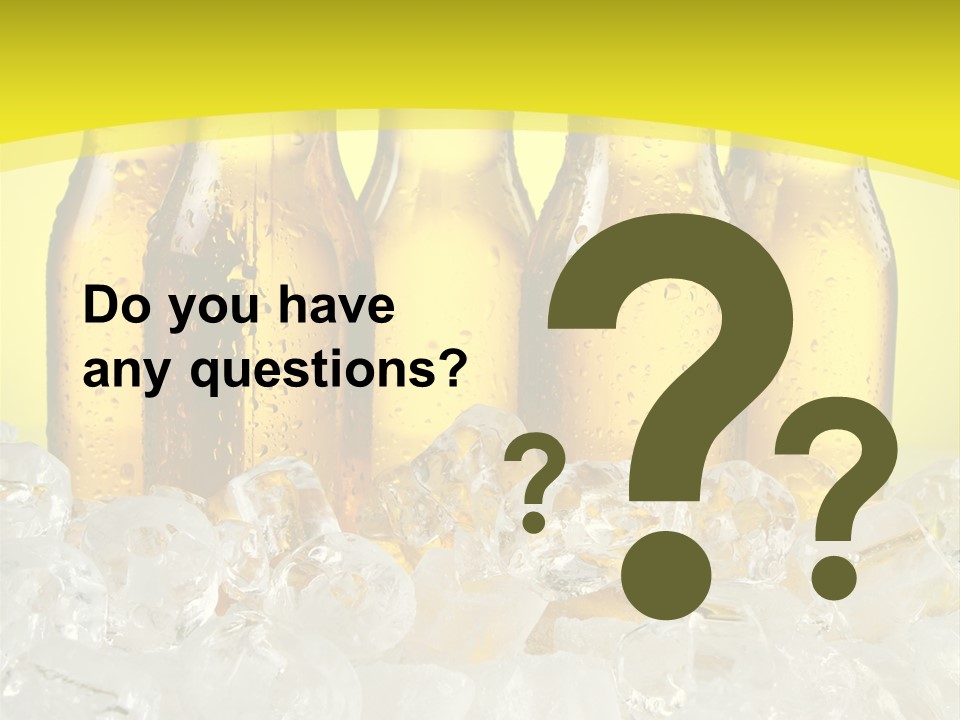 Glass Bottle Splash PowerPoint Template