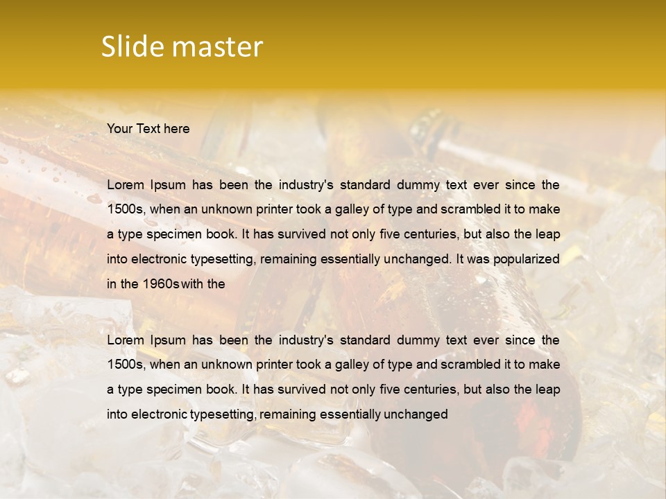 Ale Splash Condensation PowerPoint Template