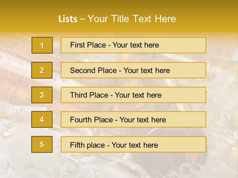 Ale Splash Condensation PowerPoint Template