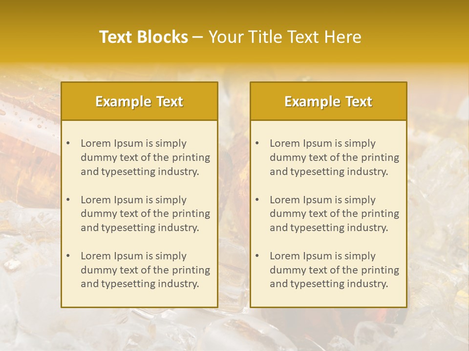 Ale Splash Condensation PowerPoint Template
