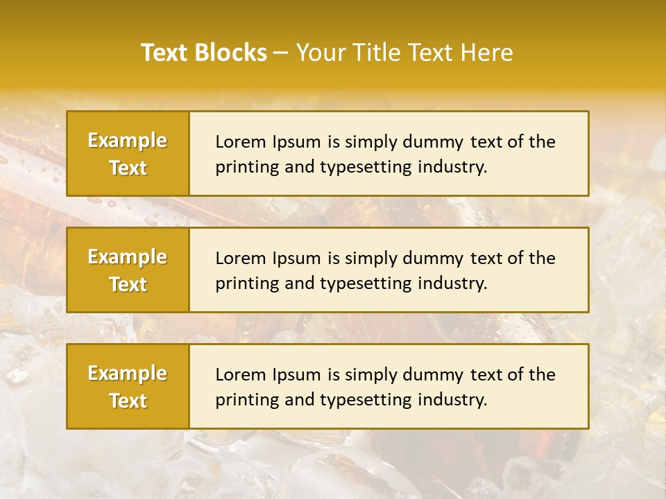 Ale Splash Condensation PowerPoint Template
