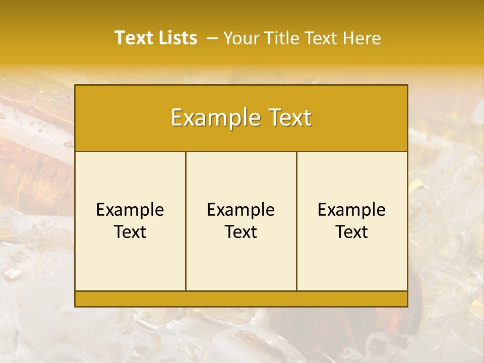 Ale Splash Condensation PowerPoint Template