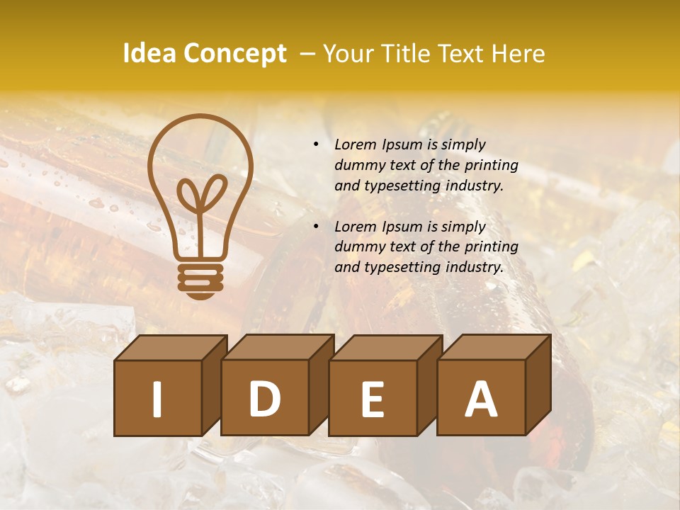 Ale Splash Condensation PowerPoint Template