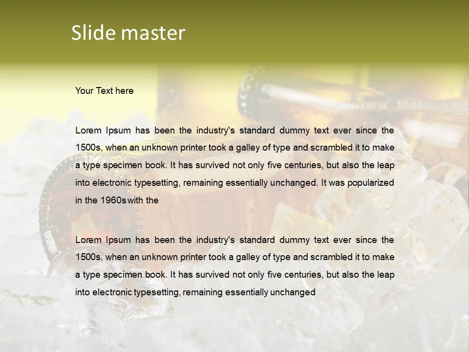 White Party Cocktail PowerPoint Template