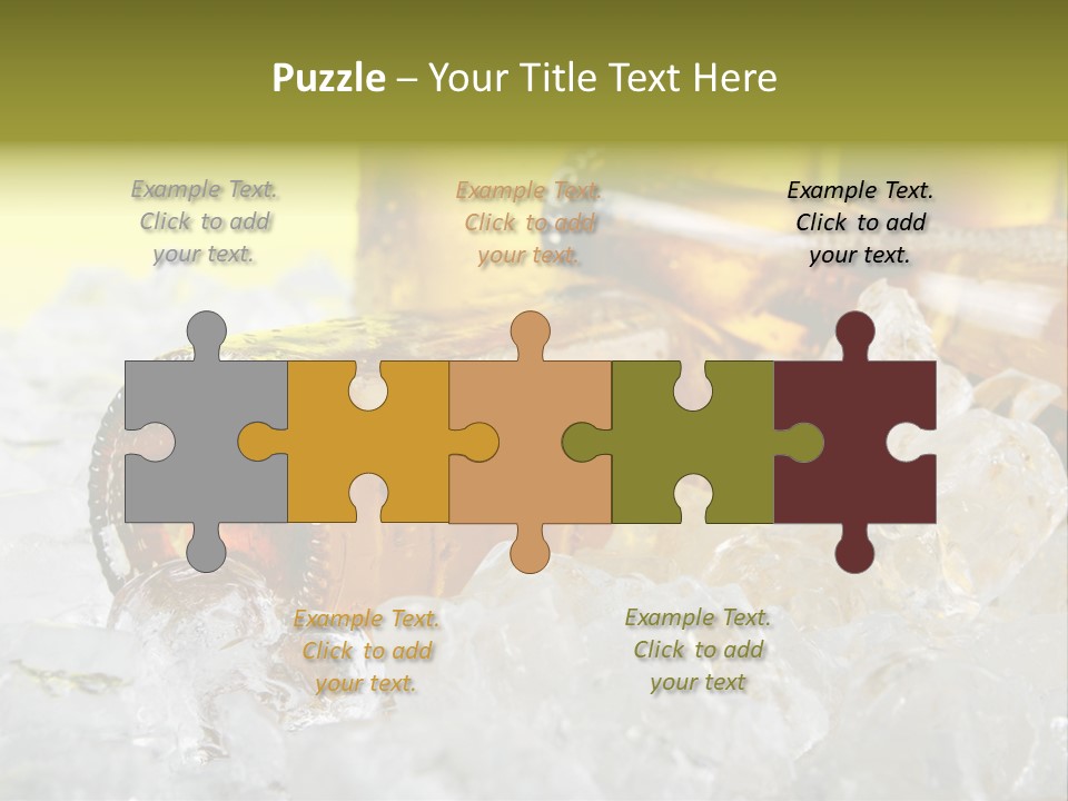 White Party Cocktail PowerPoint Template