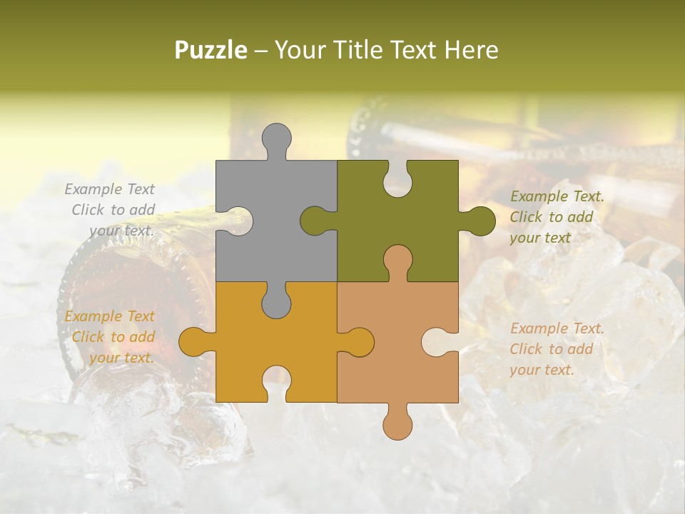 White Party Cocktail PowerPoint Template