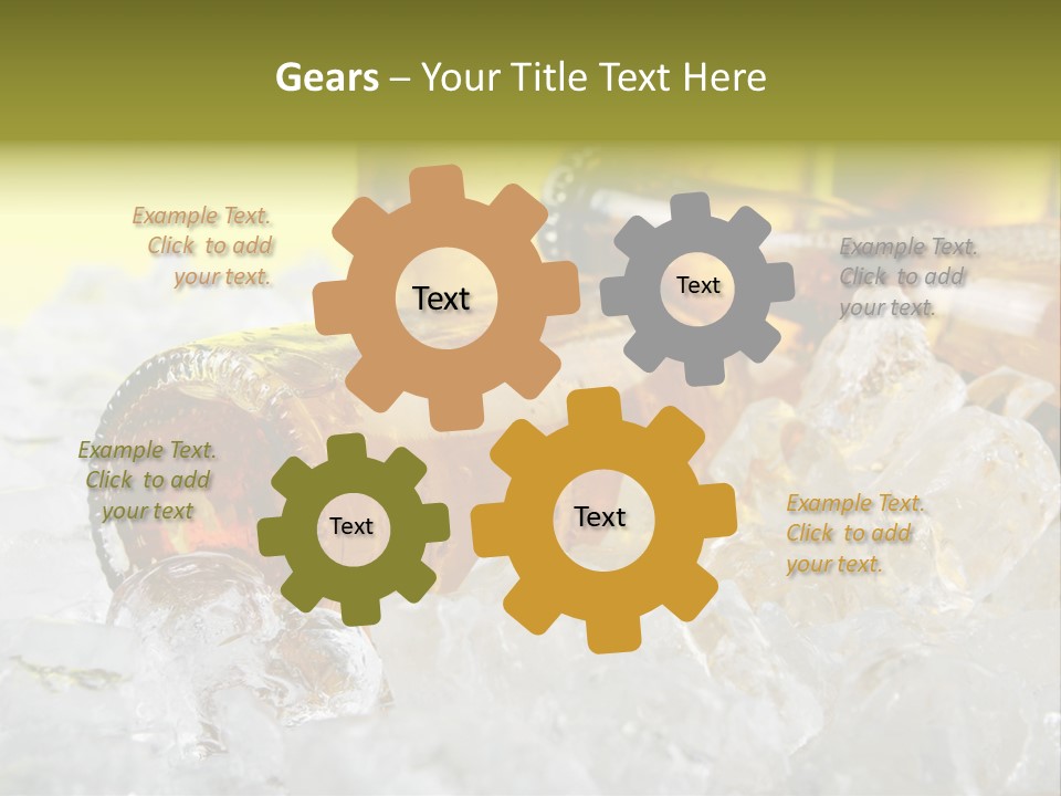 White Party Cocktail PowerPoint Template