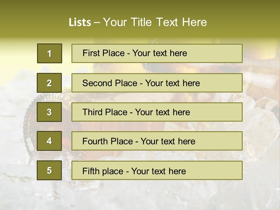 White Party Cocktail PowerPoint Template