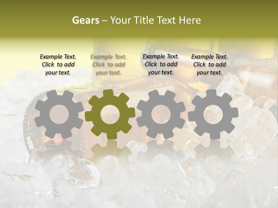 White Party Cocktail PowerPoint Template